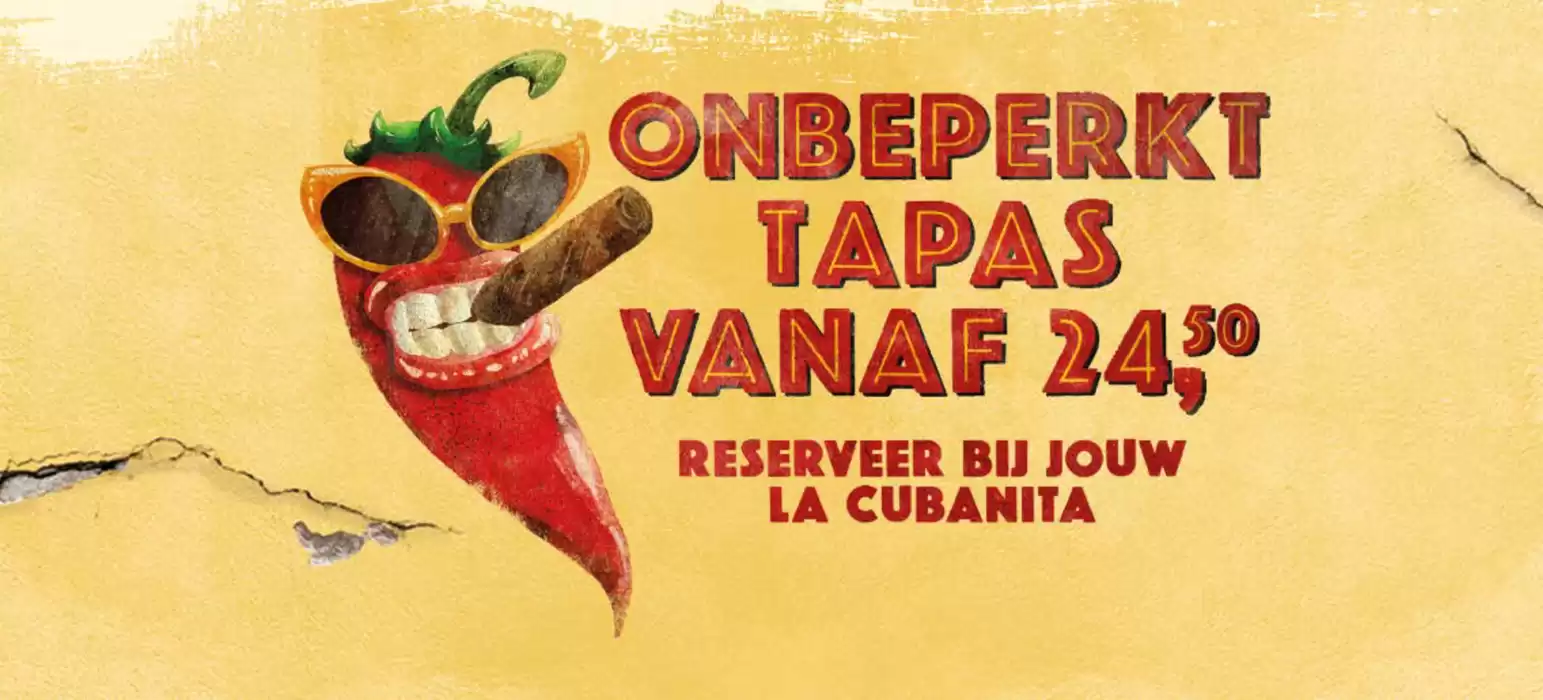 Catalogus van La Cubanita in 's-Hertogenbosch | Onbeperkt Tapas | 3-12-2024 - 17-12-2024