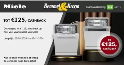 Aanbiedingen van Wonen & Meubels in Leiderdorp | Tot €125 cashback bij Bemmel & Kroon | 16-10-2024 - 3-11-2024