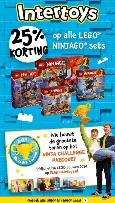 Aanbiedingen van Baby, Kind & Speelgoed in Eindhoven | Intertoys LEGO NK bouwen folder Ninjago bij Intertoys | 17-10-2024 - 31-10-2024