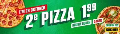 Aanbiedingen van Restaurants | 2ª Pizza 1.99 bij New York Pizza | 17-10-2024 - 28-10-2024