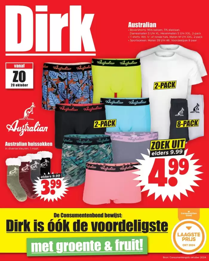 Catalogus van Dirk | Geweldig aanbod voor koopjesjagers | 20-10-2024 - 26-10-2024