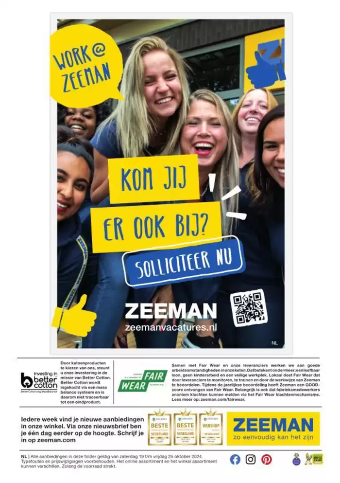 Catalogus van Zeeman in Utrecht | Zeeman folder | 19-10-2024 - 2-11-2024