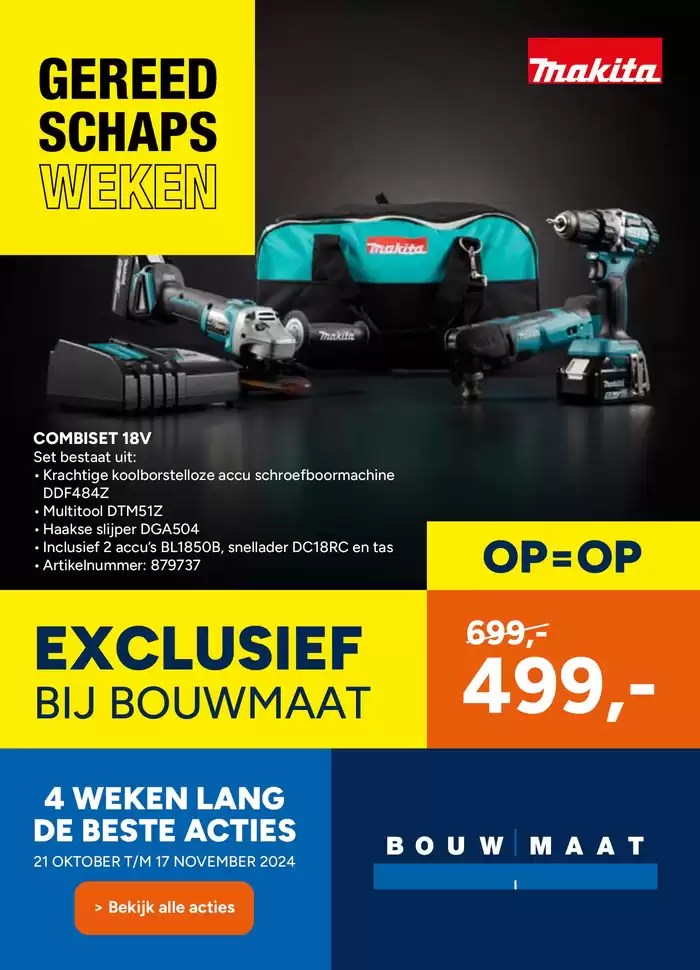 Catalogus van Bouwmaat in Utrecht | Bouwmaat folder | 21-10-2024 - 4-11-2024