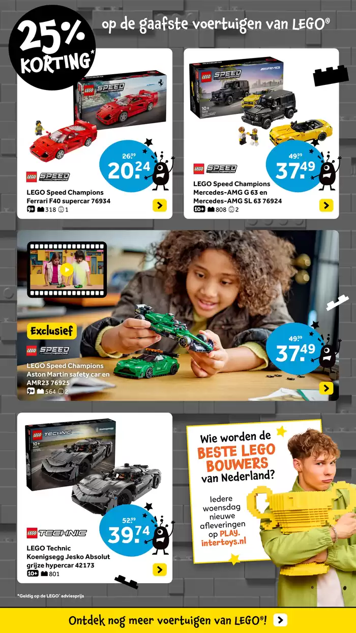 Catalogus van Intertoys in Hilversum | Intertoys LEGO NK bouwen folder voertuigen | 24-10-2024 - 7-11-2024