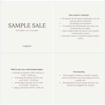 Aanbiedingen van Kleding, Schoenen & Accessoires in Haarlem | Sample Sale bij Noppies | 24-10-2024 - 1-11-2024