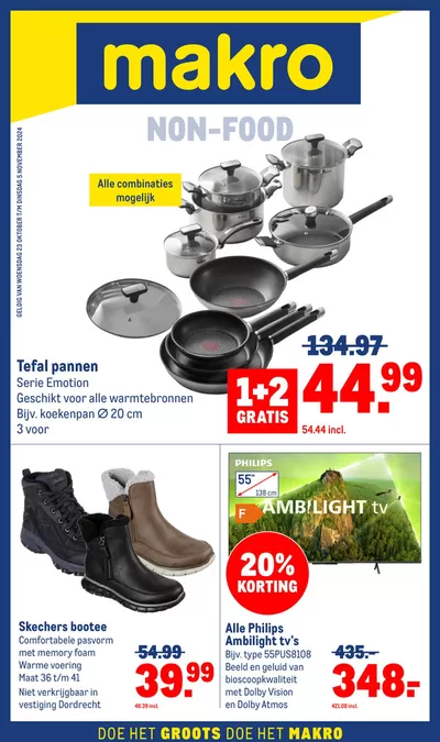 Catalogus van Makro in 's-Hertogenbosch | Non Food | 23-10-2024 - 5-11-2024