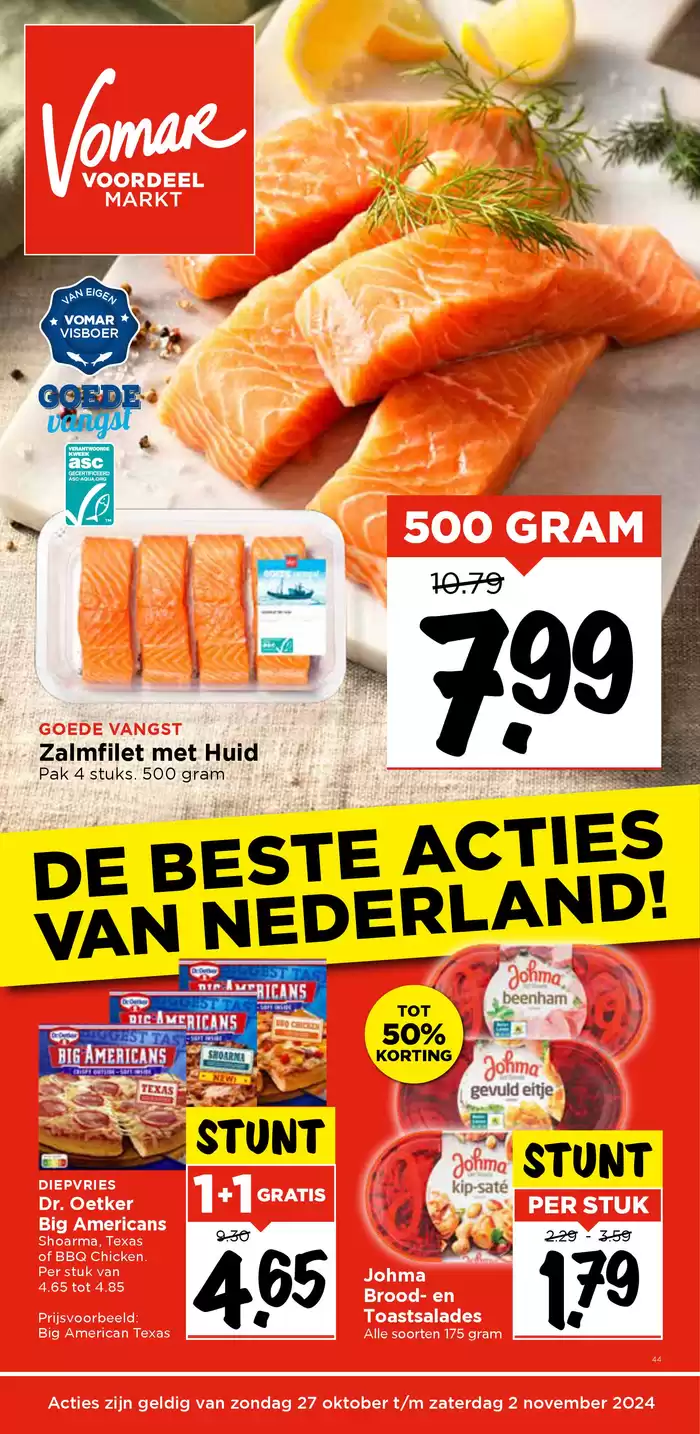 Catalogus van Vomar in Amsterdam | De beste acties van nederland! | 28-10-2024 - 2-11-2024