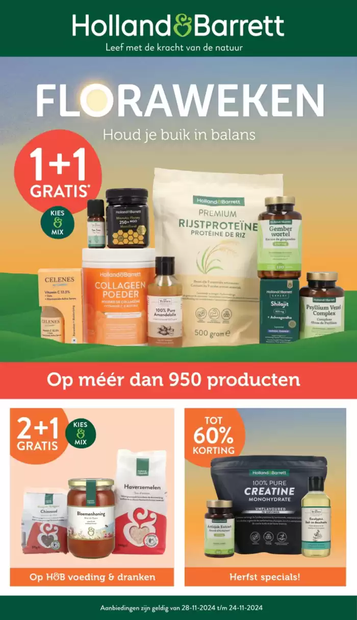 Catalogus van Holland & Barrett in Amsterdam | Holland & Barrett folder | 29-10-2024 - 12-11-2024