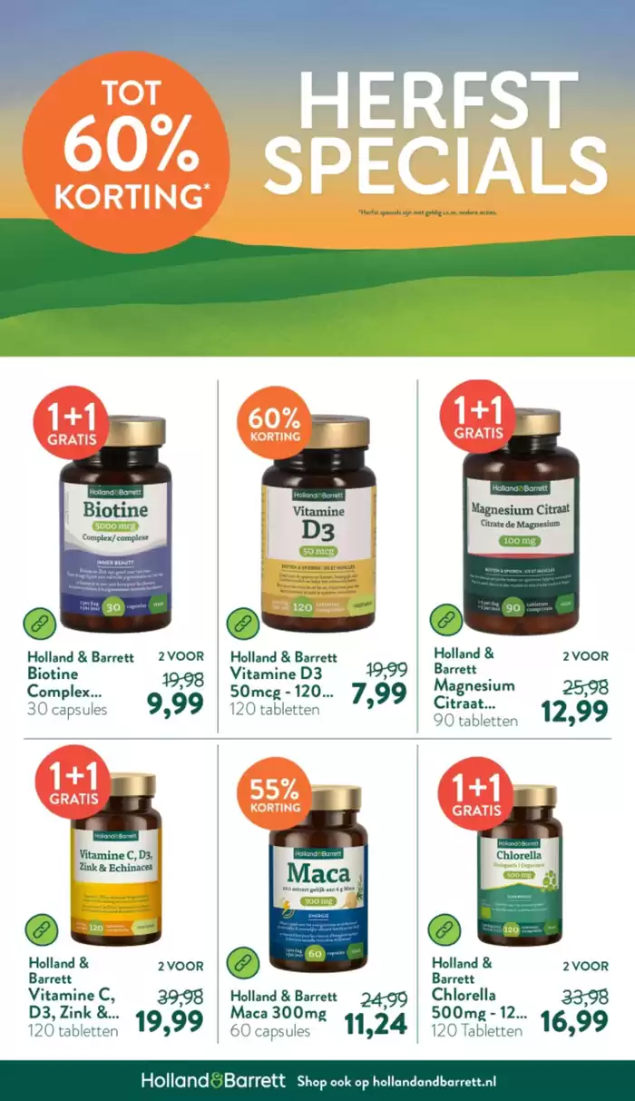 Catalogus van Holland & Barrett in Amsterdam | Holland & Barrett folder | 29-10-2024 - 12-11-2024