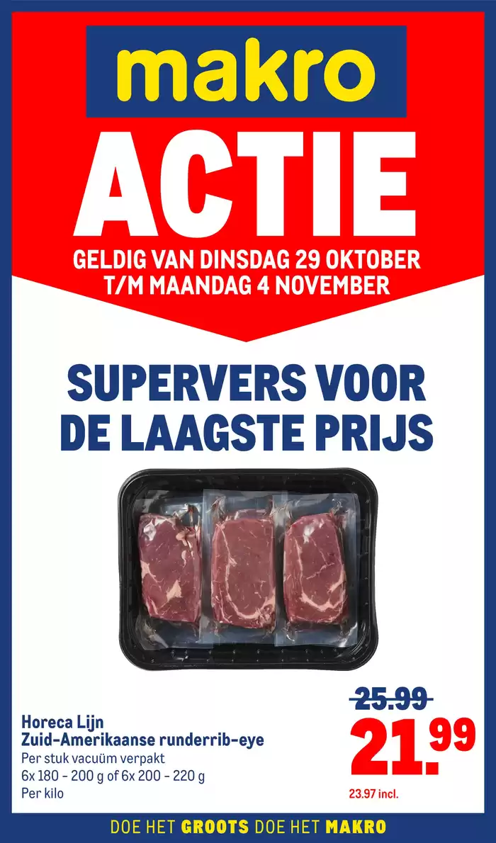 Catalogus van Makro in 's-Hertogenbosch | Versdeals | 29-10-2024 - 4-11-2024