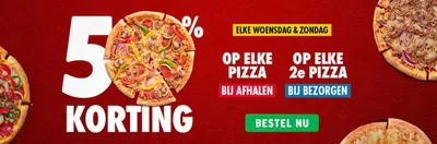 Aanbiedingen van Restaurants in Leiderdorp | Elke woensdag & zondag bij Domino's pizza | 30-10-2024 - 13-11-2024