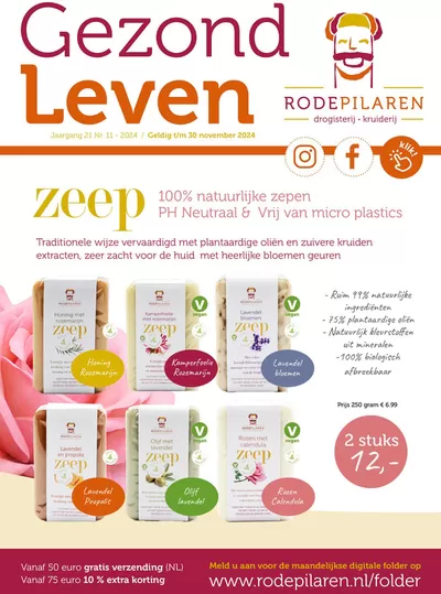 Aanbiedingen van Drogisterij & Parfumerie in Middelburg | Gezond Leven  bij De Rode Pilaren | 1-11-2024 - 30-11-2024