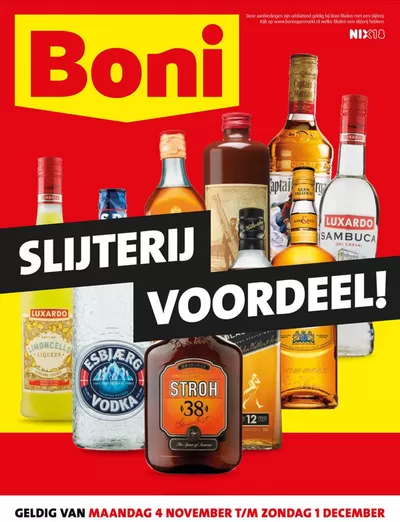 Catalogus van Boni in Groot-Ammers | Boni Slijterij folder week 45 t/m week 48 | 4-11-2024 - 1-12-2024