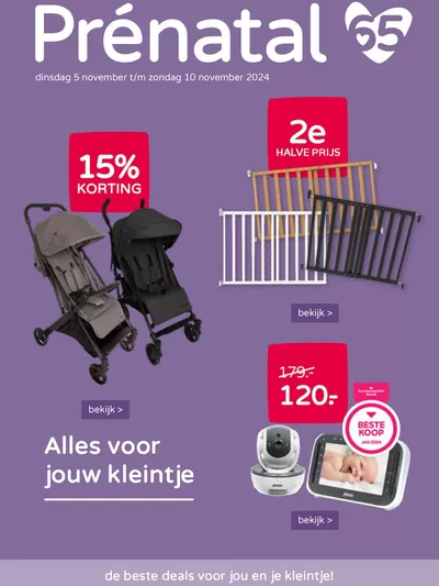 Aanbiedingen van Baby, Kind & Speelgoed in Zaltbommel | Alles voor jouw kleintje bij Prenatal | 5-11-2024 - 10-11-2024