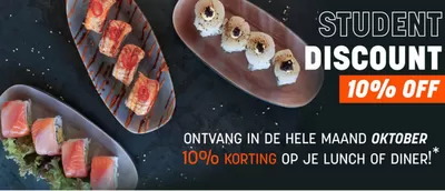 Aanbiedingen van Restaurants | Student discount 10% off bij Restaurant Sumo | 7-11-2024 - 21-11-2024