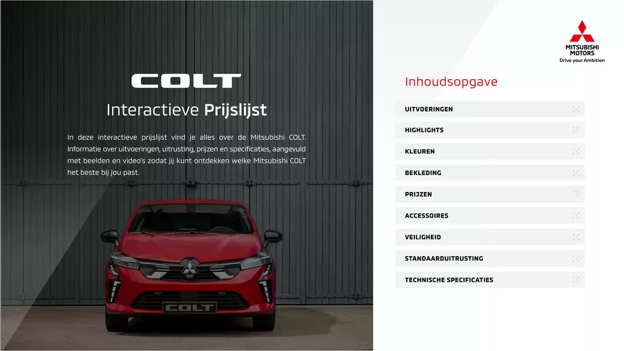 Catalogus van Mitsubishi in Velserbroek | Mitsubishi Colt | 8-11-2024 - 8-11-2025