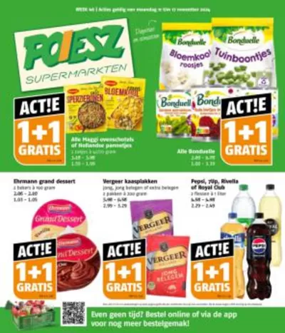 Aanbiedingen van Supermarkt in Dokkum | Actuele deals en aanbiedingen bij Poiesz | 9-11-2024 - 23-11-2024