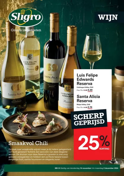 Catalogus van Sligro in Enschede | Sligro folder | 14-11-2024 - 2-12-2024