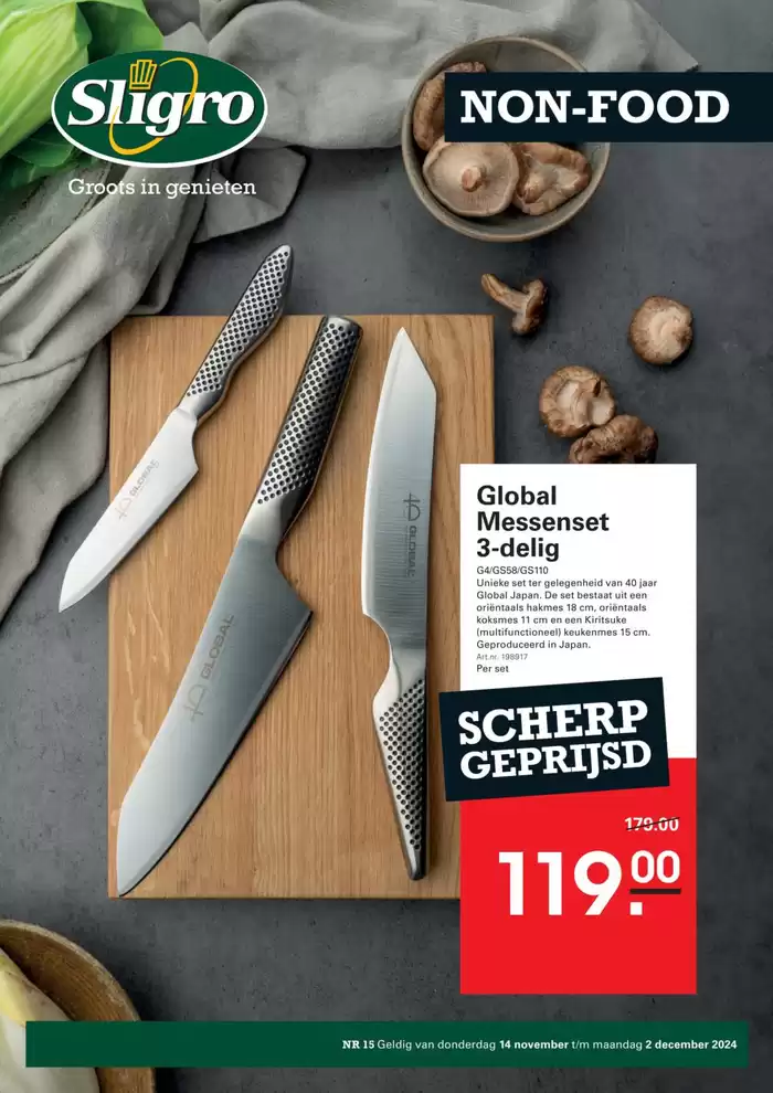 Catalogus van Sligro in Almelo | Bespaar nu met onze deals | 14-11-2024 - 2-12-2024