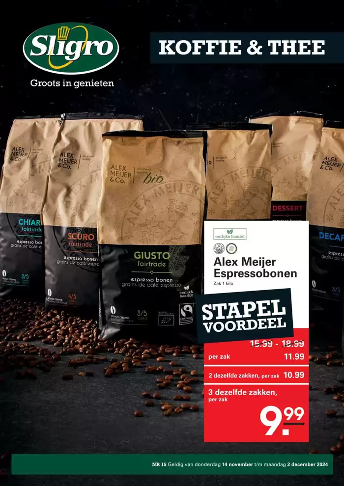 Catalogus van Sligro in Enschede | Aanbiedingen voor koopjesjagers | 14-11-2024 - 2-12-2024