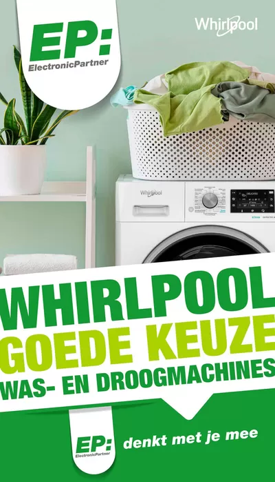 Aanbiedingen van Computers & Elektronica in Rhenen | Whirlpool goede keuze bij EP | 15-11-2024 - 29-11-2024