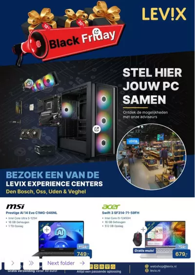 Aanbiedingen van Computers & Elektronica in Veghel | Black Friday bij Levix Computershop | 15-11-2024 - 29-11-2024