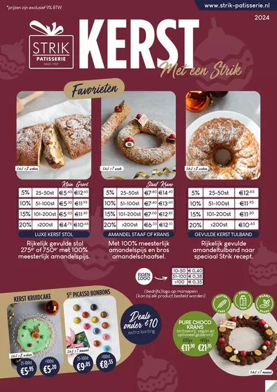 Aanbiedingen van Restaurants in Nijmegen | Met een Strik bij Strik Patisserie | 18-11-2024 - 25-12-2024