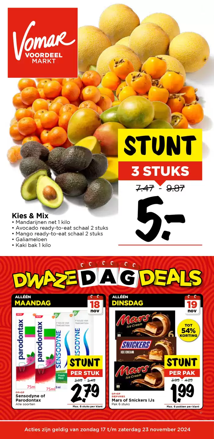 Catalogus van Vomar in Amsterdam | Stunt 3 stuks | 18-11-2024 - 23-11-2024