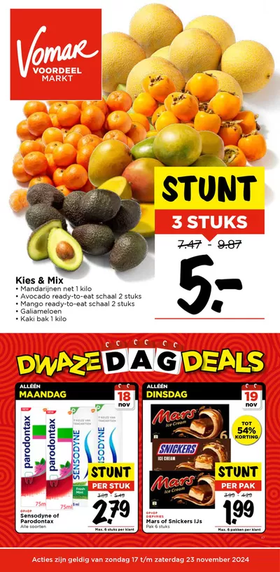 Catalogus van Vomar | Stunt 3 stuks | 18-11-2024 - 23-11-2024