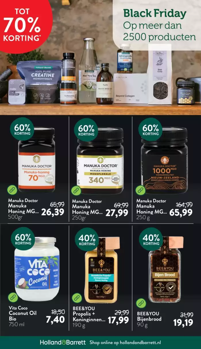 Catalogus van Holland & Barrett in Amsterdam | Holland & Barrett folder | 19-11-2024 - 3-12-2024