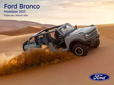 Aanbiedingen van Auto & Fiets in Bergen op Zoom | Ford Bronco bij Ford | 19-11-2024 - 30-6-2025