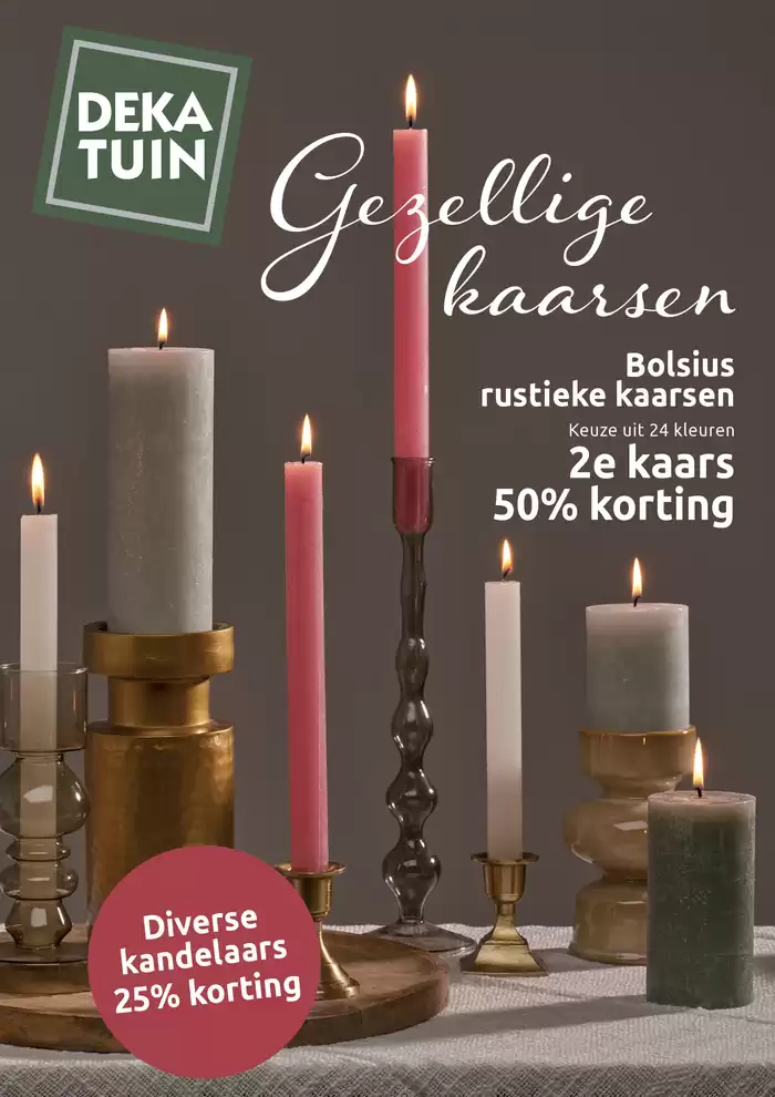 Catalogus van Deka Tuin in Heiloo | Gezellige kaarsen | 19-11-2024 - 1-12-2024