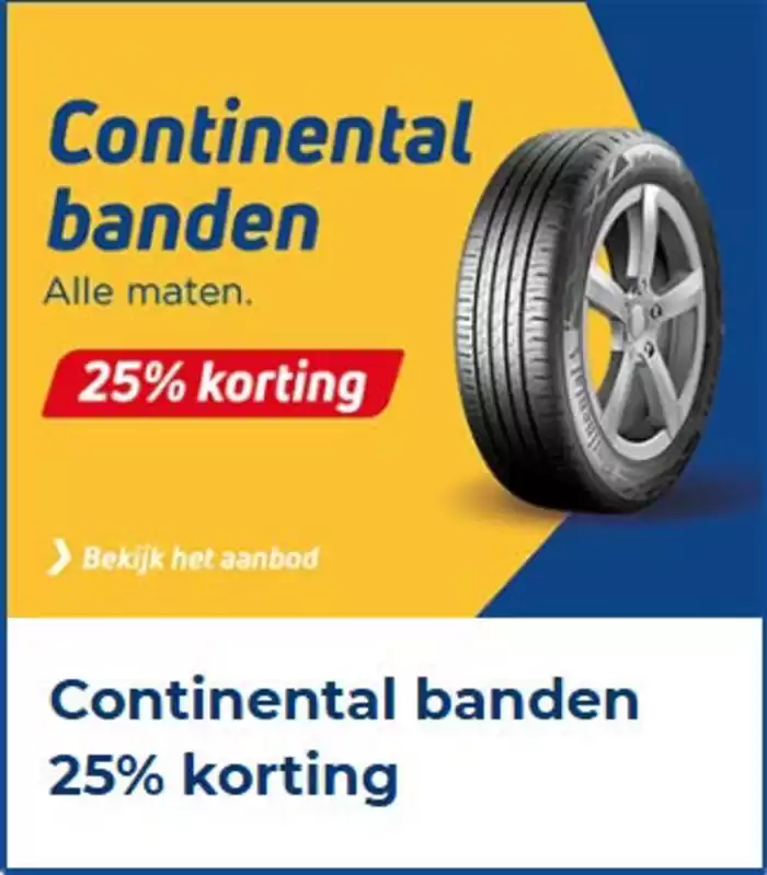 Catalogus van Kwik-fit | Continental banden 25% korting | 20-11-2024 - 30-11-2024