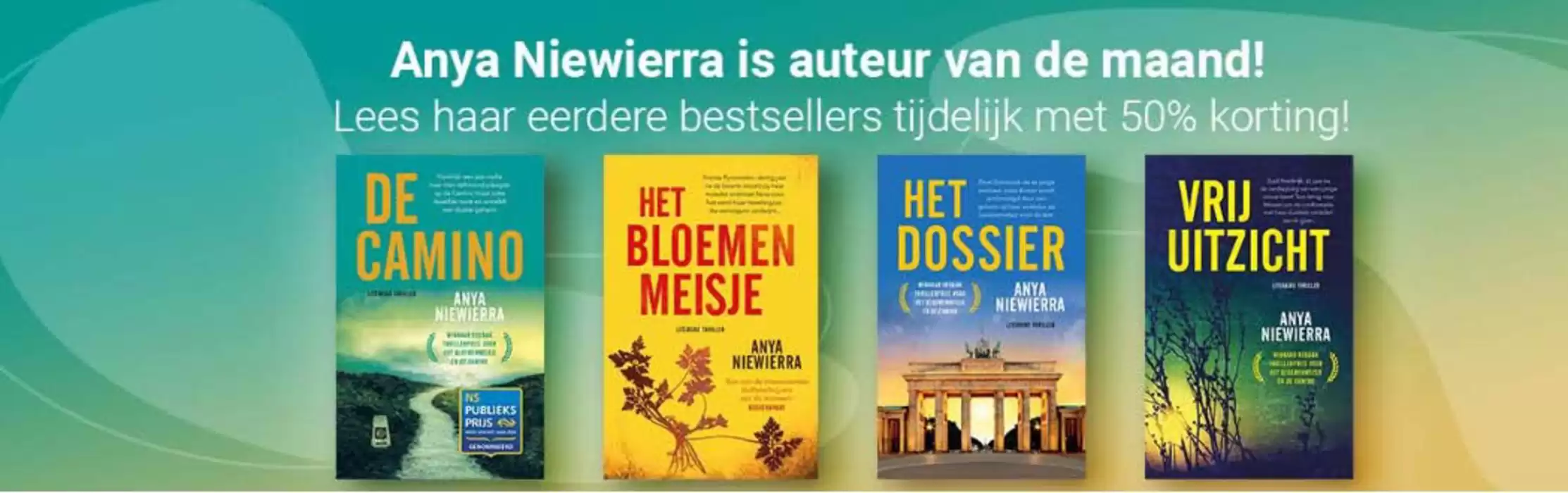 Catalogus van eBook.nl | Anya Niewierra is auteur van de maand! | 20-11-2024 - 4-12-2024