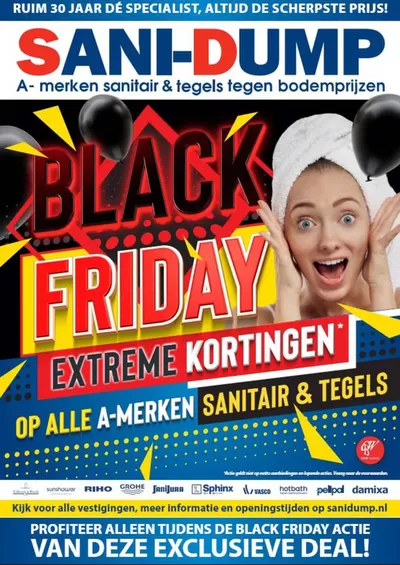 Aanbiedingen van Wonen & Meubels in Monnickendam | Black Friday bij Sani-Dump | 22-11-2024 - 30-11-2024