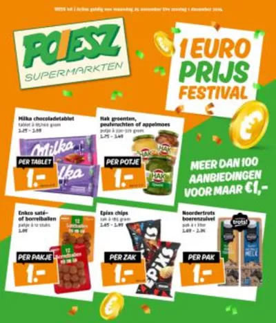 Aanbiedingen van Supermarkt in Oosterwolde | Topdeals en kortingen bij Poiesz | 23-11-2024 - 7-12-2024