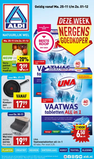 Catalogus van Aldi in Eindhoven | Folder Aldi | 27-11-2024 - 11-12-2024