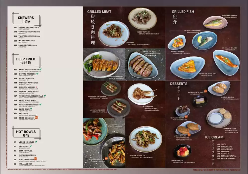 Catalogus van Restaurant Sumo in Den Haag | Dinner Menu | 28-11-2024 - 31-12-2024