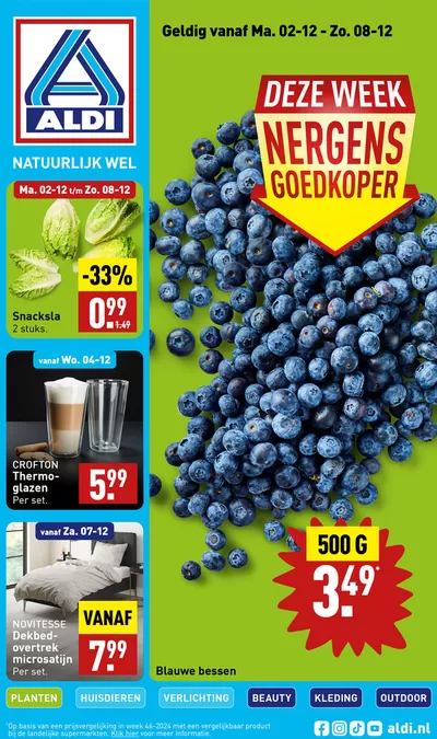 Aanbiedingen van Supermarkt in Bergen (Noord-Holland) | Grote selectie aanbiedingen bij Aldi | 29-11-2024 - 13-12-2024