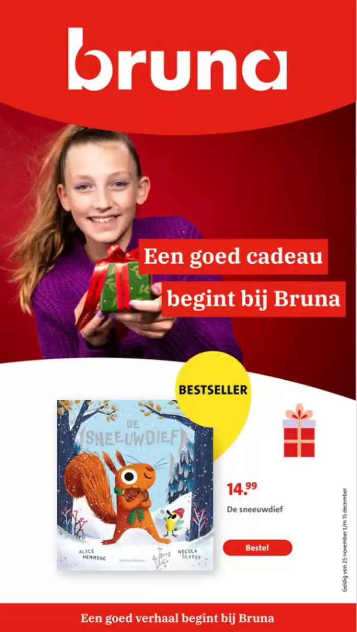 Catalogus van Bruna in Purmerend | Een goed cadeau begint bij Bruna | 29-11-2024 - 15-12-2024