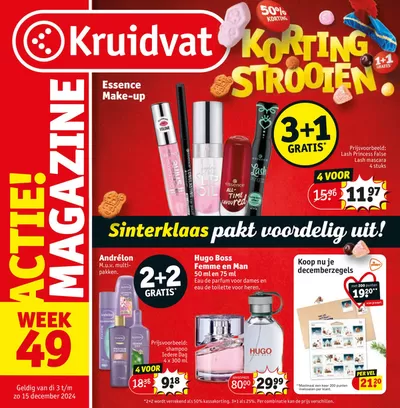 Aanbiedingen van Drogisterij & Parfumerie in Groningen | Actie! magazine bij Kruidvat | 2-12-2024 - 15-12-2024