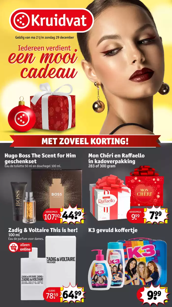 Catalogus van Kruidvat in Tilburg | Met zoveel korting! | 2-12-2024 - 29-12-2024