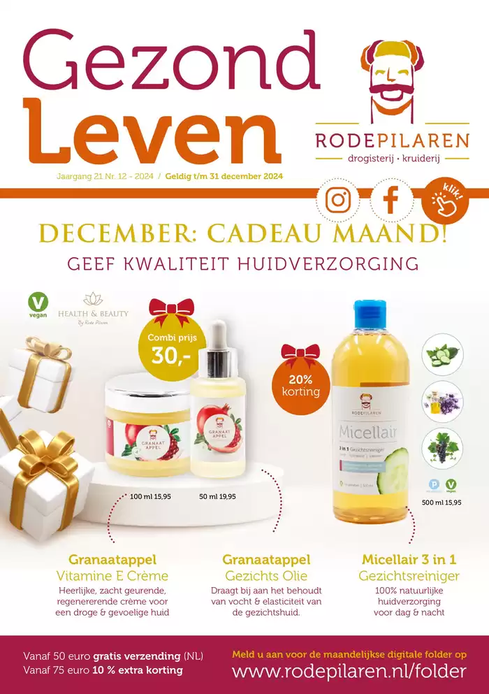 Catalogus van De Rode Pilaren in Goes | Geef kwaliteit huidverzorging | 2-12-2024 - 31-12-2024