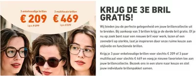 Aanbiedingen van Opticien in Oisterwijk | Krijg de 3E Bril Gratis! bij eyes and more | 3-12-2024 - 26-1-2025