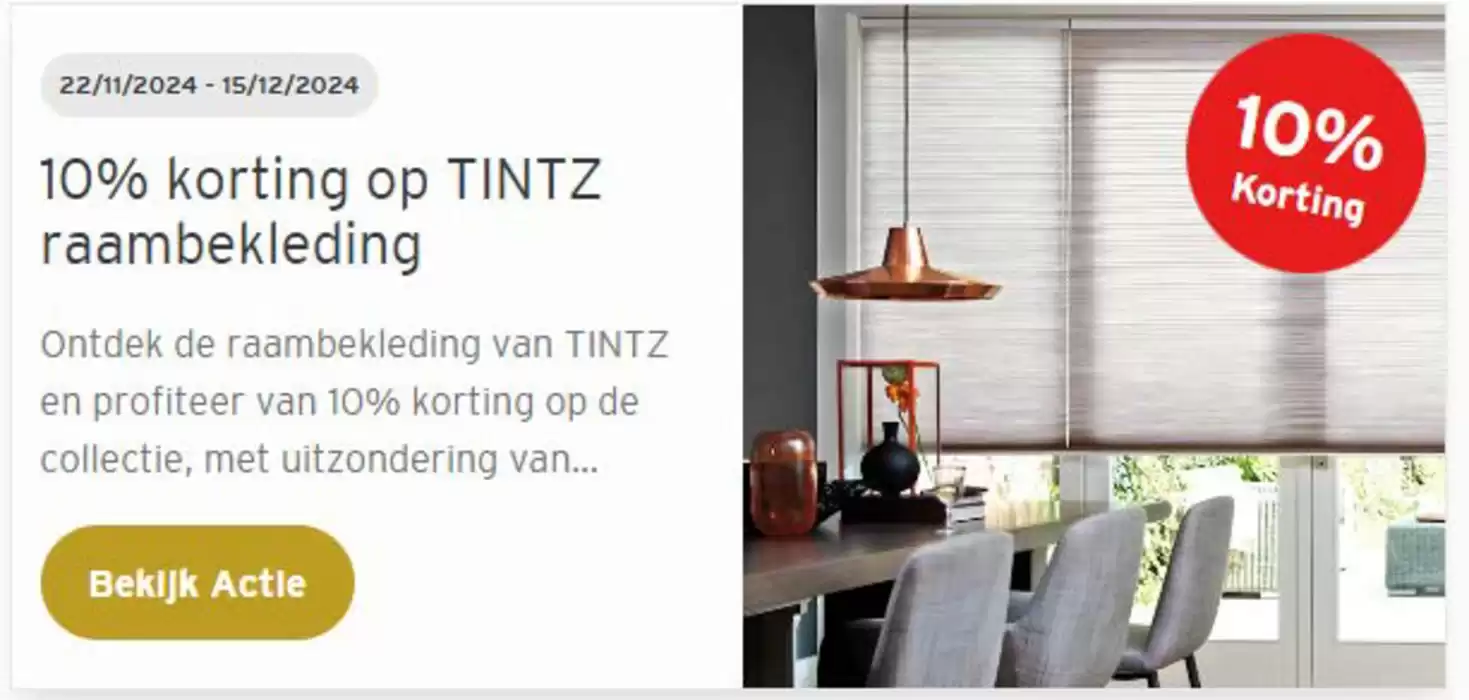 Catalogus van Decokay in Tholen | 10% korting op alle TINTZ gordijnstoffen | 3-12-2024 - 15-12-2024