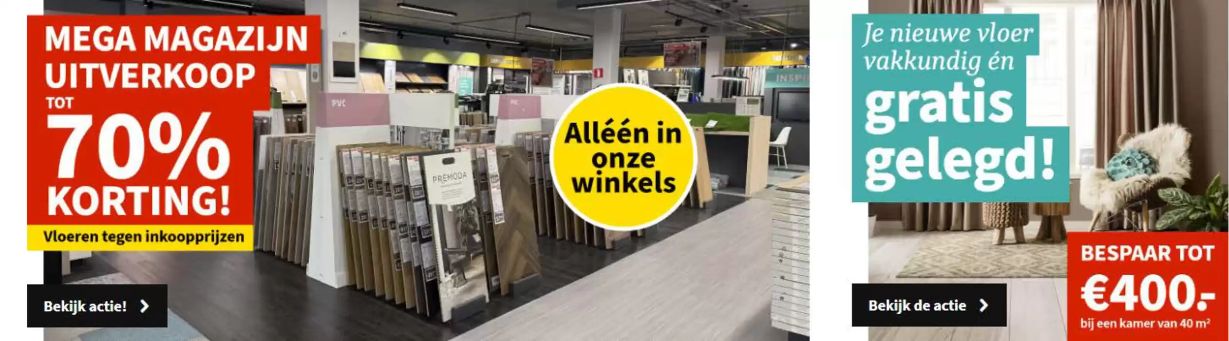 Catalogus van Carpetright in Oosterhout | Mega magazijn uitverkoop tot 70% korting! | 3-12-2024 - 22-12-2024