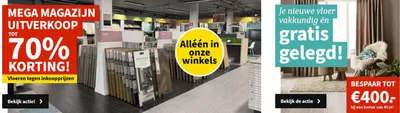 Aanbiedingen van Wonen & Meubels in Zoeterwoude | Mega magazijn uitverkoop tot 70% korting! bij Carpetright | 3-12-2024 - 22-12-2024