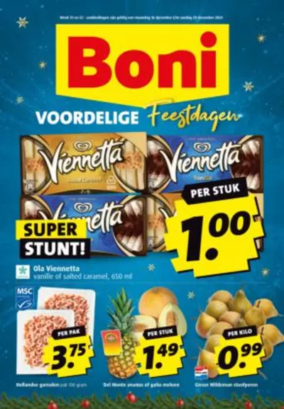 Aanbiedingen van Supermarkt in Andel | Boni Folder week 51 bij Boni | 16-12-2024 - 22-12-2024