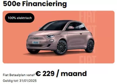 Aanbiedingen van Auto & Fiets in IJmuiden | 500e Financiering bij Fiat | 8-1-2025 - 31-1-2025