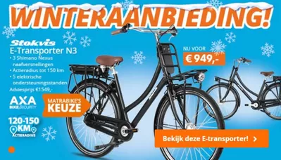 Aanbiedingen van Auto & Fiets in IJmuiden | Winteraanbieding! bij Matrabike | 23-1-2025 - 6-2-2025